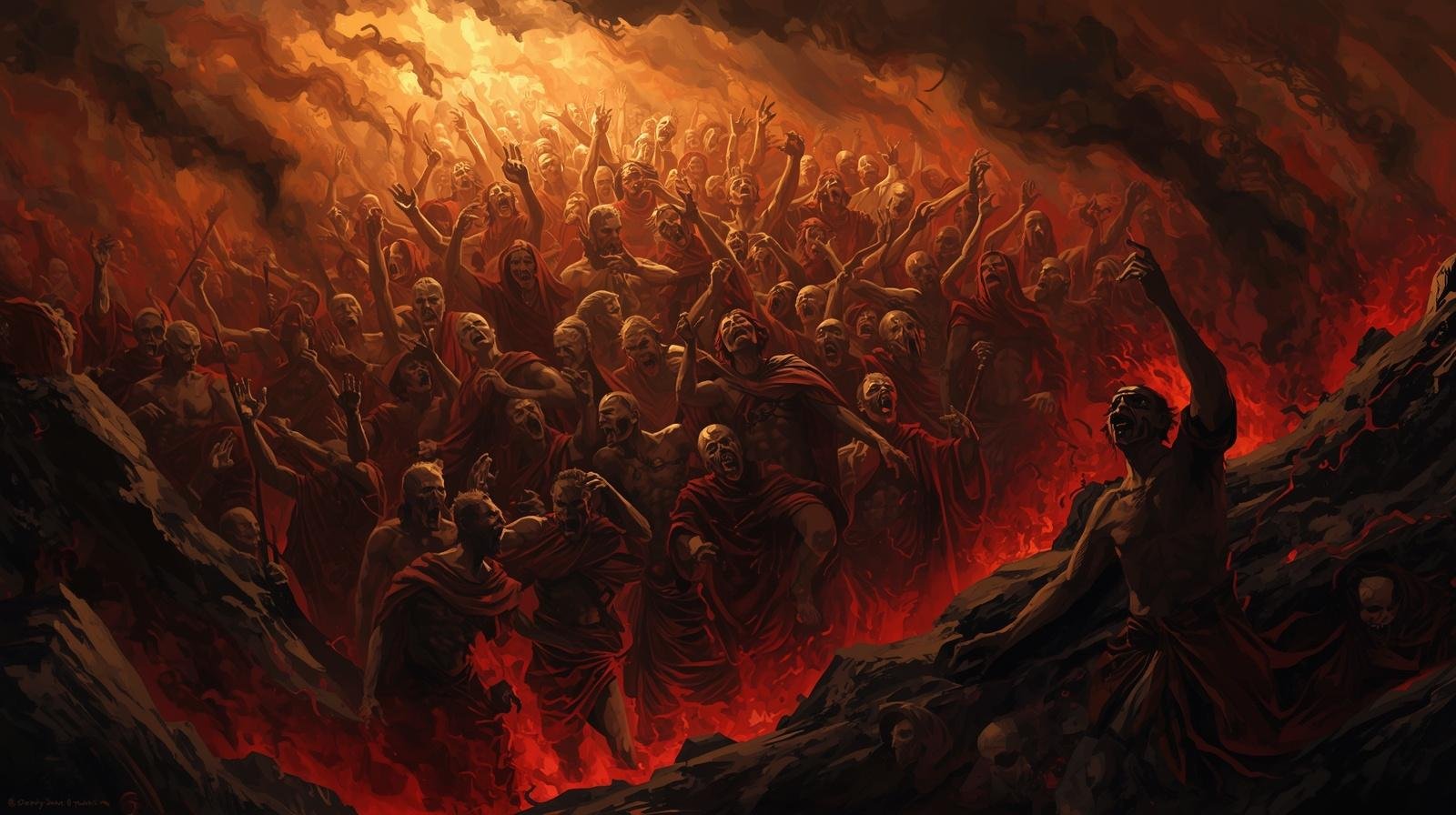 almas en el infierno