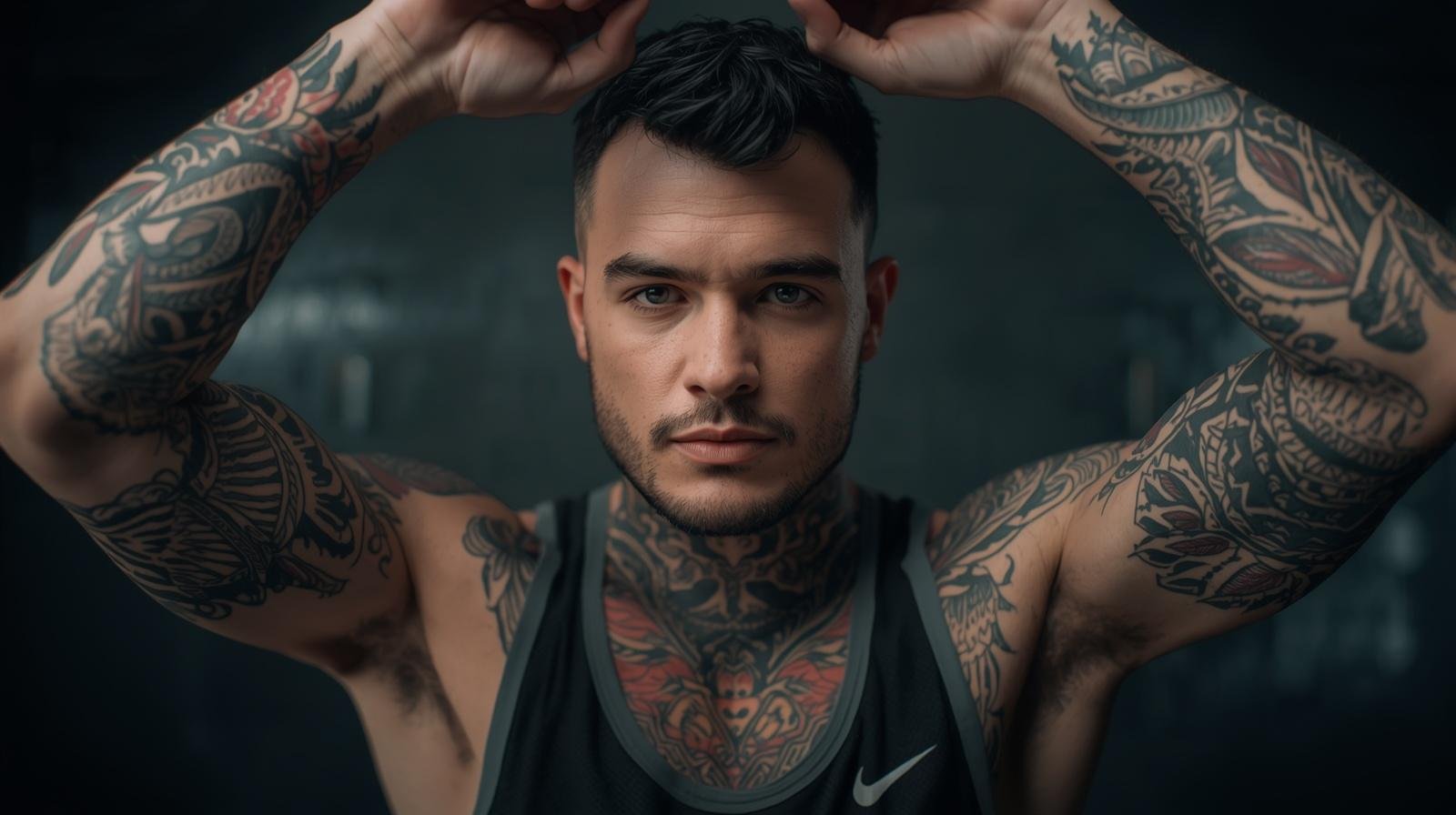 hombre tatuajes por todo el cuerpo