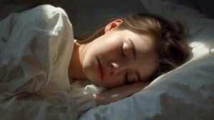 persona durmiendo plácidamente