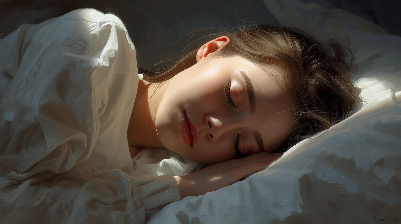 persona durmiendo plácidamente