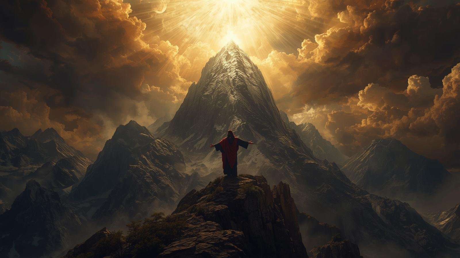 Dios en el Antiguo Testamento hablando desde el monte